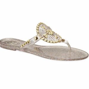 Jack Rogers 8, Sparkle Georgica Jelly Sandals